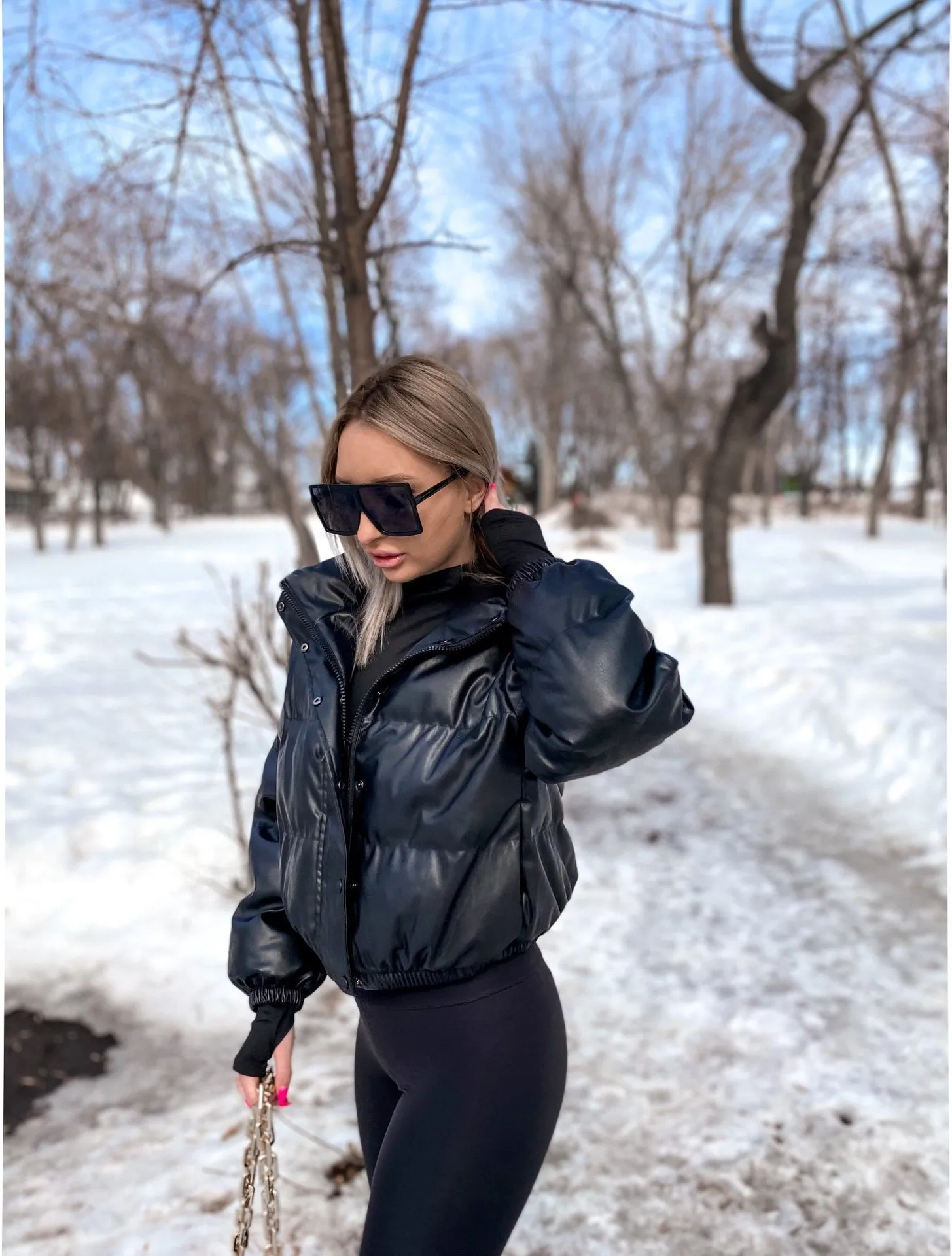 ジャケット・アウター soduk puffy warm coat / black soduk（スドーク）の「puffy warm coat（ナイロンジャケット