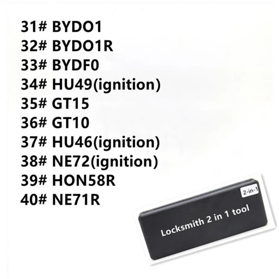 Code Readers & Scan Tools Locksmith 2 In 1 BYDO1 BYDO1R BYDF0 HU49 GT15 GT10 HU46 NE72 HON58R NE71R Locksmith For All Types184b
