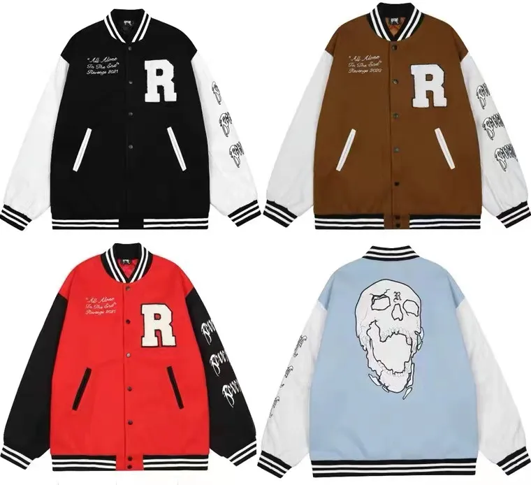 Mens Casual Letter Stitching Embroidered Best Bomber Jackets