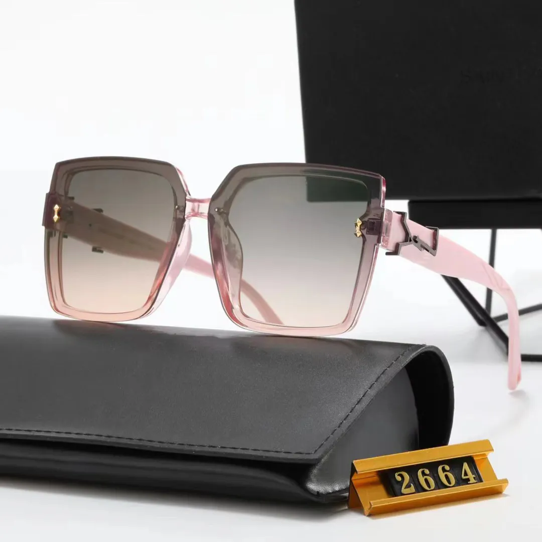 Classique de la mode Hommes aussi Femmes Miroir Yang Cadre carré en métal doré UV400 Les lunettes de soleil de style vintage pour hommes protègent les lunettes de designer avec des boîtes