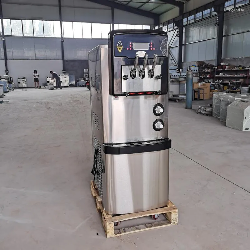 Vertical Soft Serve Ice Cream Machine For Small Business Makers One Click Cleaning Production