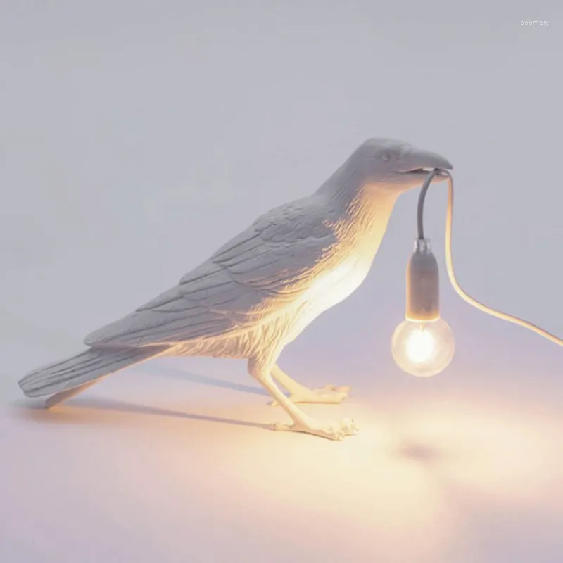 Wall Lamp Auspicious Bird Lamps Personality Creative Animal Modeling Bedside Lighting Resin Table Home Decor