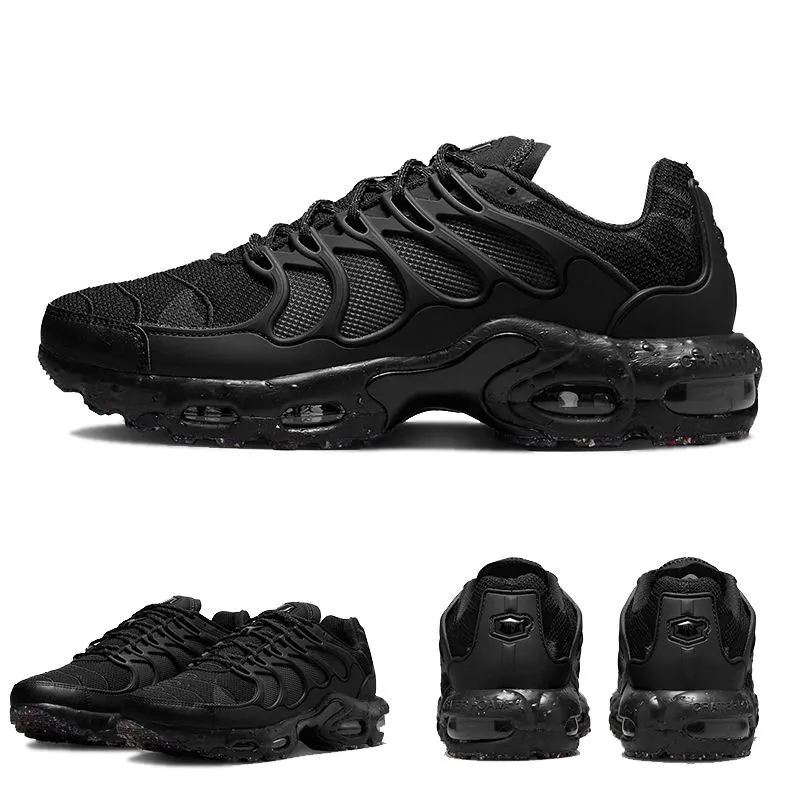 TN Sports Terrascape Utility Running Shoes Airmaxed Women Triple Black Clean White TN. Atlanta