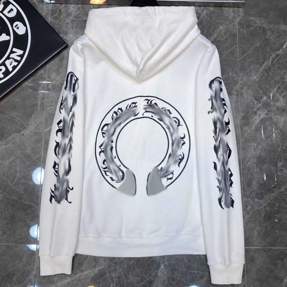 Luxury Men s Jackets Hoodies Brand Hearts Ch Sweatshirts Designers Zipper Hooded Sweater Men Women Pullover Sanskrit Horseshoe Hoodie Top Coat Jacket