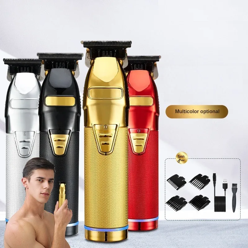 Men's Electric Frisörsuppladdningsbart lågbrus Vuxen Razor Trimmer Clipper Beard Razor Trimmer Professionell lokal Barber Rakningsverktyg