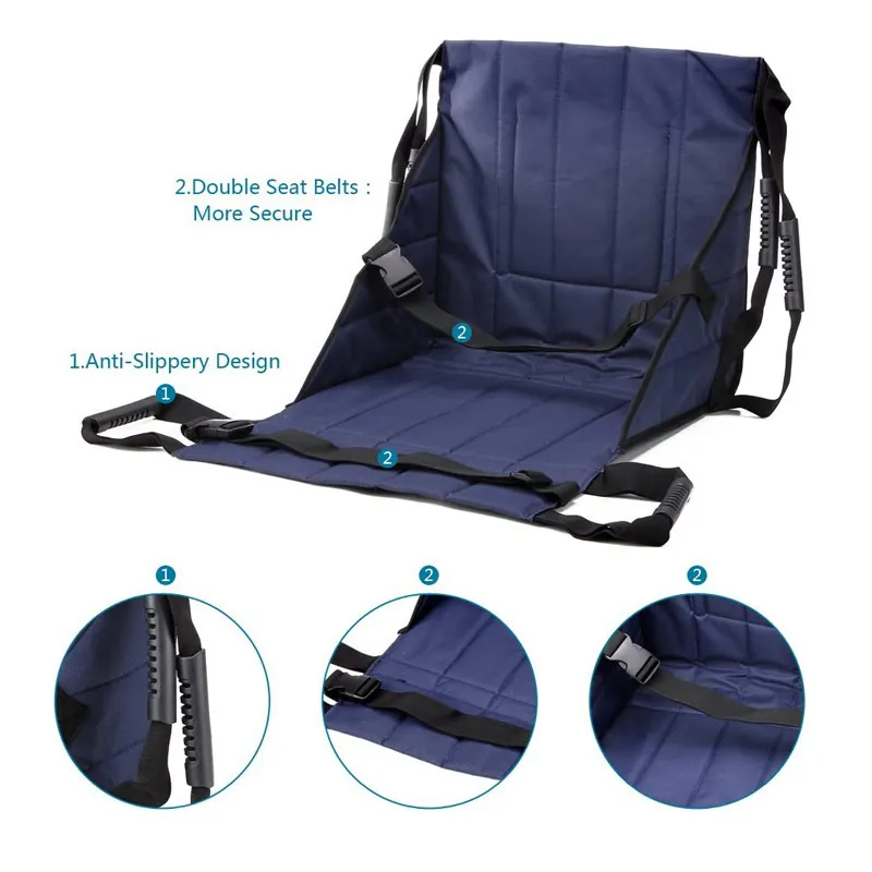 Other Health Beauty Items Patient Transfer Sling Seat Pad Mobility Emergency Wheelchair Transport Belt Nursing Belts for Elder Disabled 230729