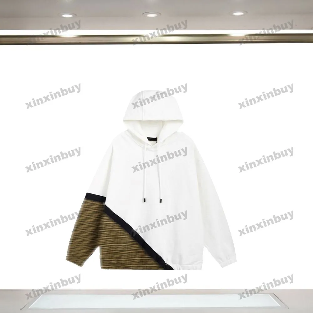 xinxinbuy erkek kadın tasarımcı sweatshirt hoodie çift harfli baskı Roma kazak mavi siyah beyaz xs-2xl