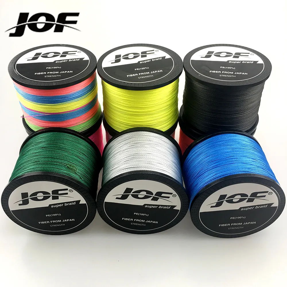 Braid Line JOF 300M 500M 1000M PE Fishing 8 Strands Braided 1896LB Multifilament Smooth 230729