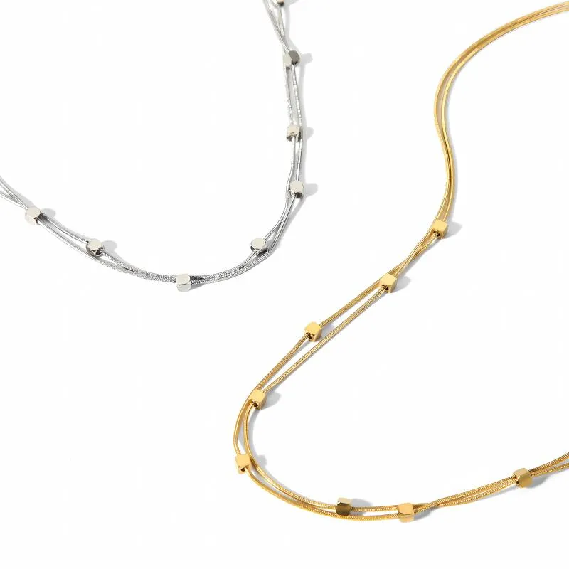 Łańcuchy minimalistyczne 18 -karatowe złote stalowe stalowe kostki nakarcia nakarcia dla kobiet