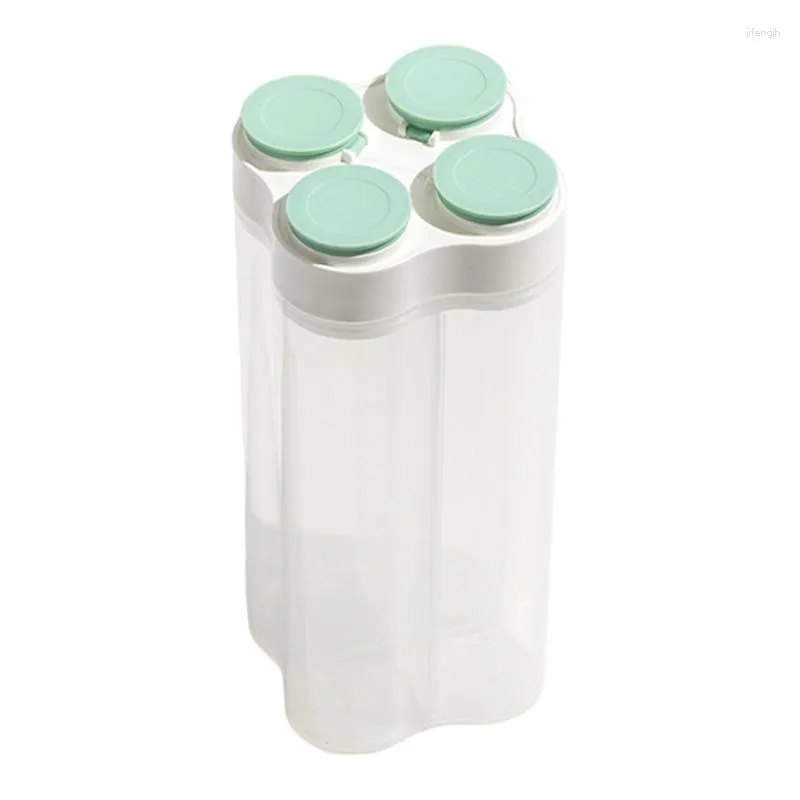 Storage Bottles Cereal Container Sealed Dry Beans Box With Partition BPA Free Pantry Organization Canisters For Rice