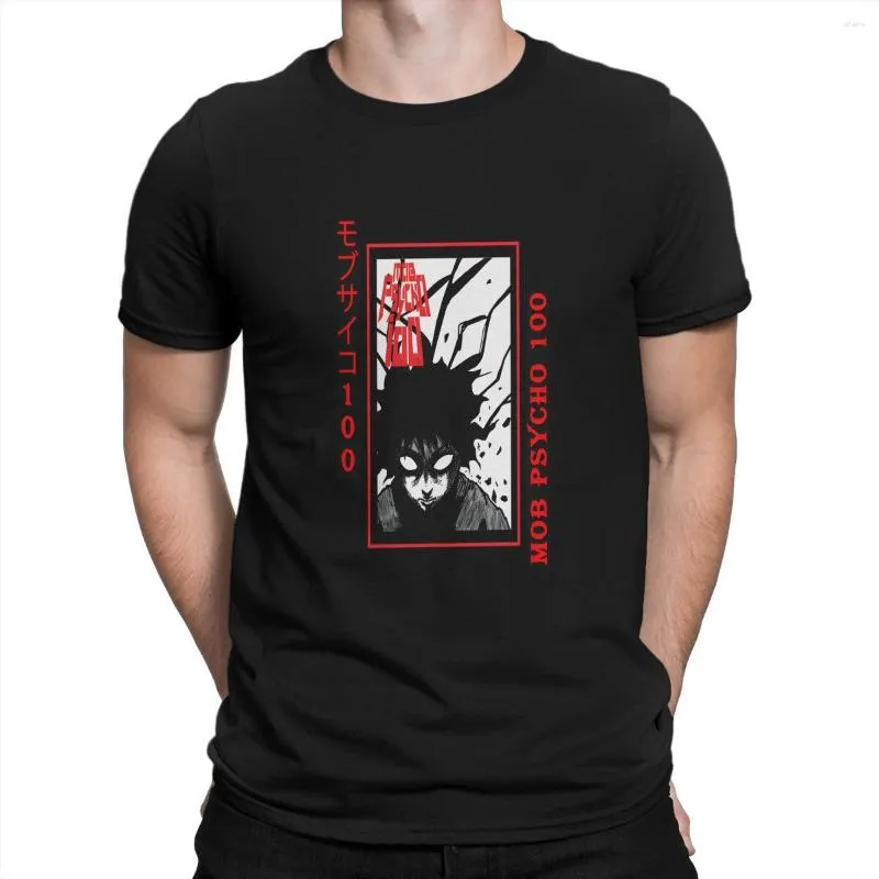 Męskie koszule T Mob Psycho 100 Tshirt Power Procent Klasyczna koszulka Rekretka mężczyzn