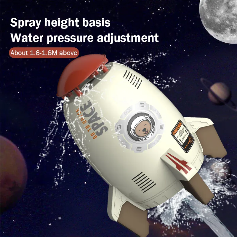 Sand Play Water Fun Rocket er Toys Outdoor Pressure Lift Sprinkler ToyToy Splash for Kids Garden Backyard Summer 230729