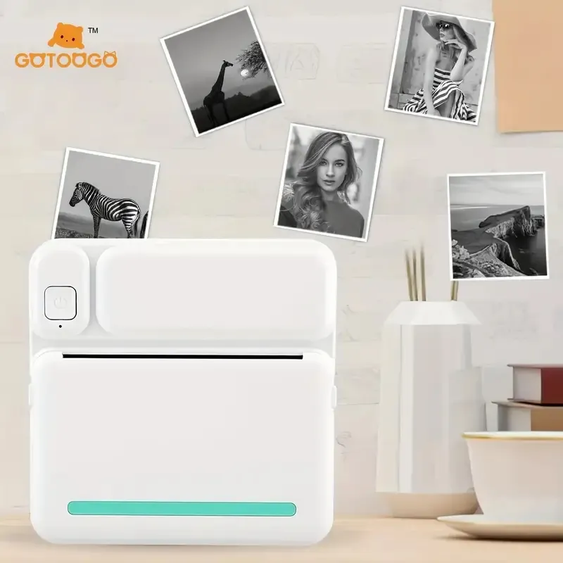 Mini Pocket Printer: Wireless BT Thermal Printer for Photos, Labels, Notes, and More - Compatible with iOS & Android!