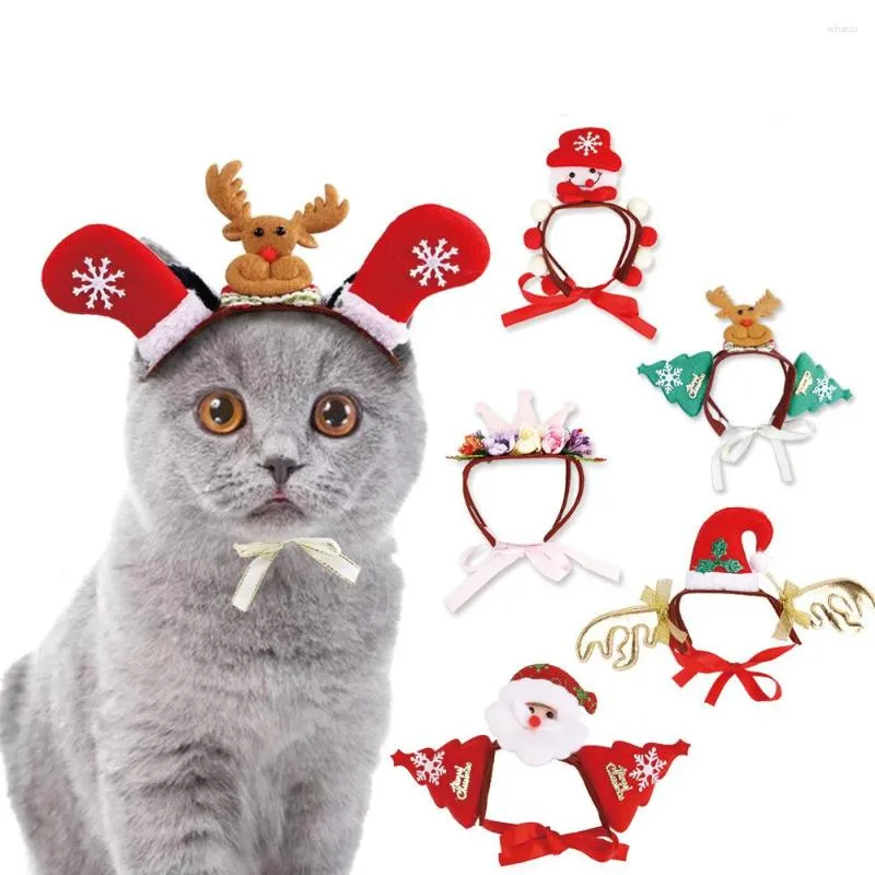 Vestuário para cães, gatos de estimação, cocares para o Natal e o Dia das Bruxas, chapéus para gatos, chapéus para cosplay, acessórios de vestir