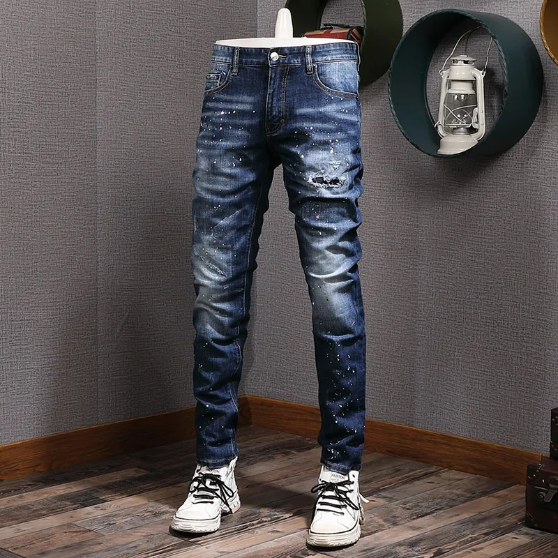Fashion Men Navy Blue Skinny Fit MID Rise Clean Look_Stretchable_Jeans Dark  Blue Fashion Men Denim Pants - China Men Slim Fit Jeans and Denim Jeans  price | Made-in-China.com