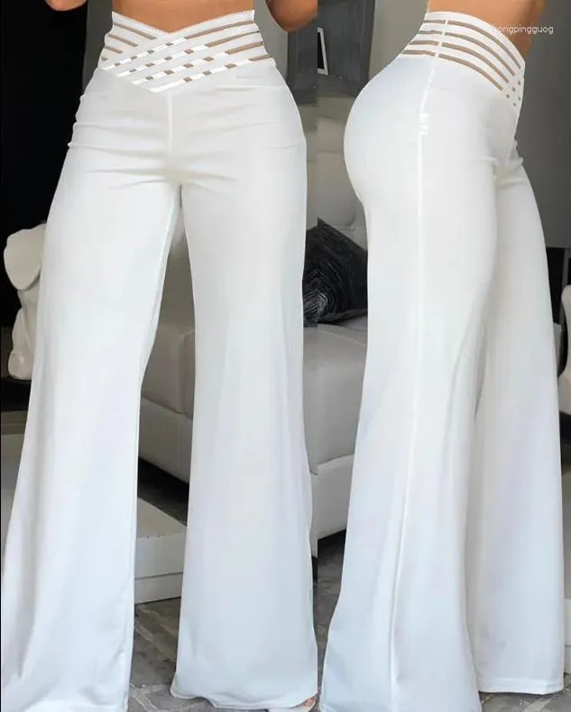 Pantalones De Mujer Moda Oficina Señoras Pantalones Elegantes