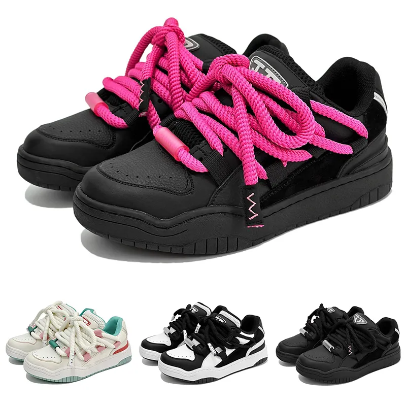 Bäckereipaarstil mehrfarbige Schuhe Womans Designer Mann Black Pink Blue White Casual Outdoor Sports Sneaker 36-44 302 WOS 253761682