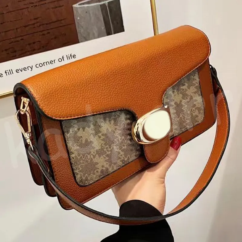 Designer Tabby Tabby Shoulder Bag With Hardware Flap And