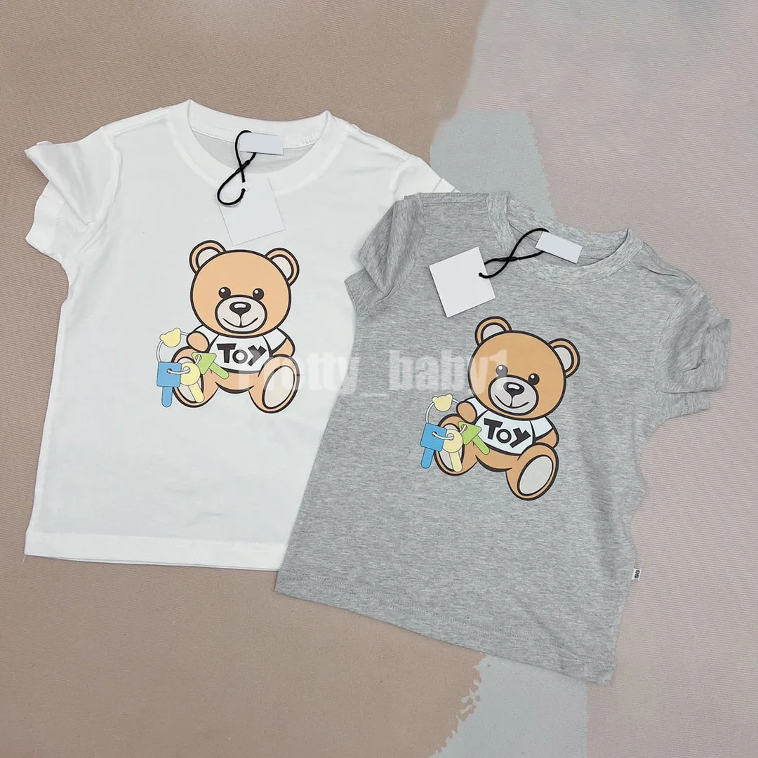 Ropa de lujo de verano para niños, camisetas para recién nacidos, niñas y niños, camisetas de algodón con estampado de animales para 100%, camisetas de manga corta para niños, ropa para niños