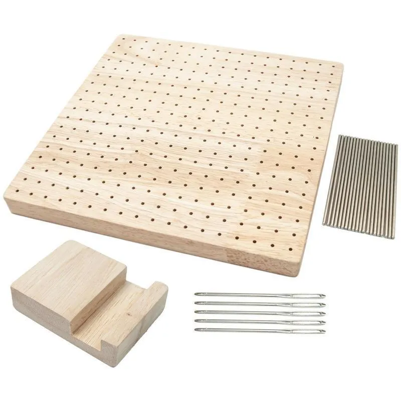 20pcs Crochet Blocking Board With Pins Wood Crochet Blocking Board Kit With  Stainless Steel Rod Pins For Knitting Granny Squares