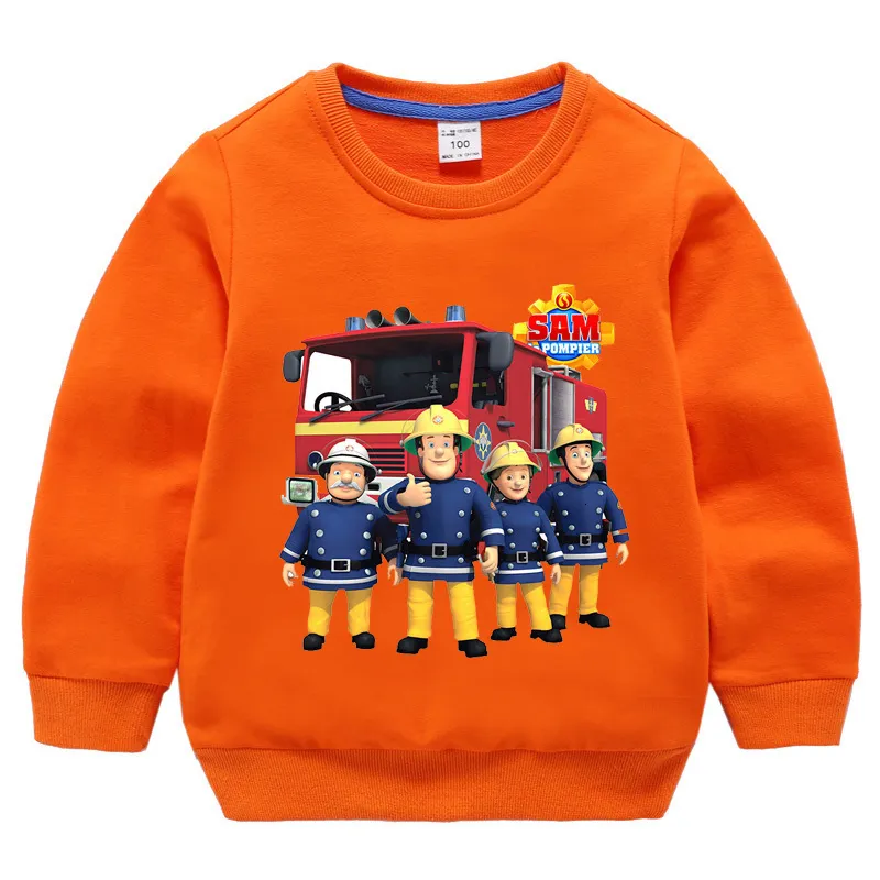 Fireman Sam Toddler Sweatshirt 100 Cotton Cartoon Design Long Sleeved For Boys Perfect For Spring And Autumn Casual Wear 230729 From Xuan08 21.16 DHgate.Com