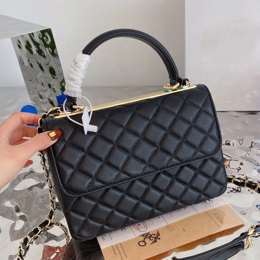 Luxury designer bag flap Trendy CC soft shoulder bags clutch genuine leather caviar Gabrielle Quilted for women glod chain Crossbody Bag totes woc