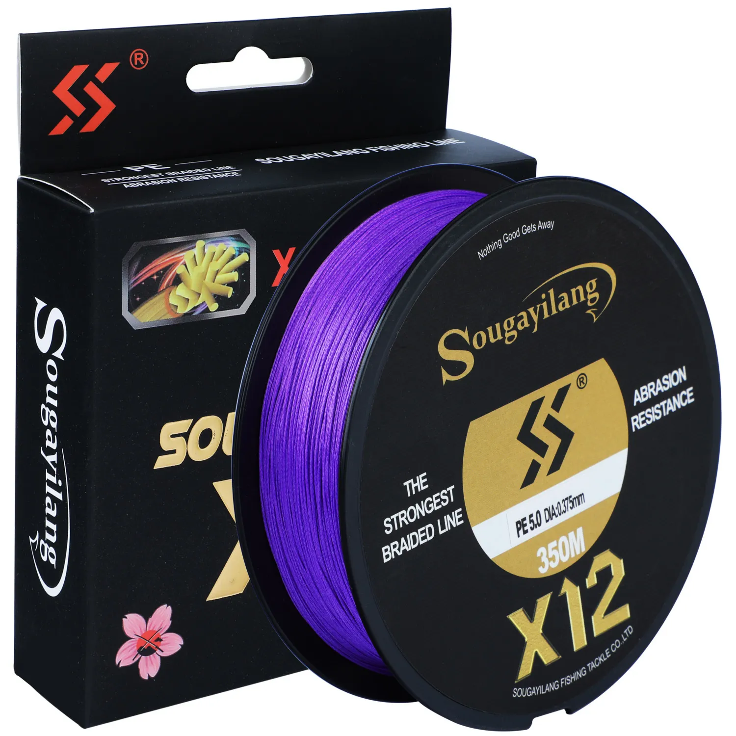 Braid Line Sougayilang Super Strong 12 Strands Braided Fishing X12 PE 350M  550M Multifilament Abrasion Resistant Lines 230729 From 12,45 €