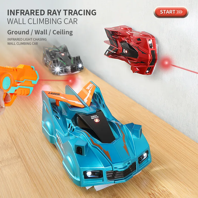 ElectricRC Car Air Racing Mur Escalade RC Infrarouge Ray Tracking Light Laser Guidé Garçon Fille Cadeaux De Noël Jouet Année Cadeau 230729