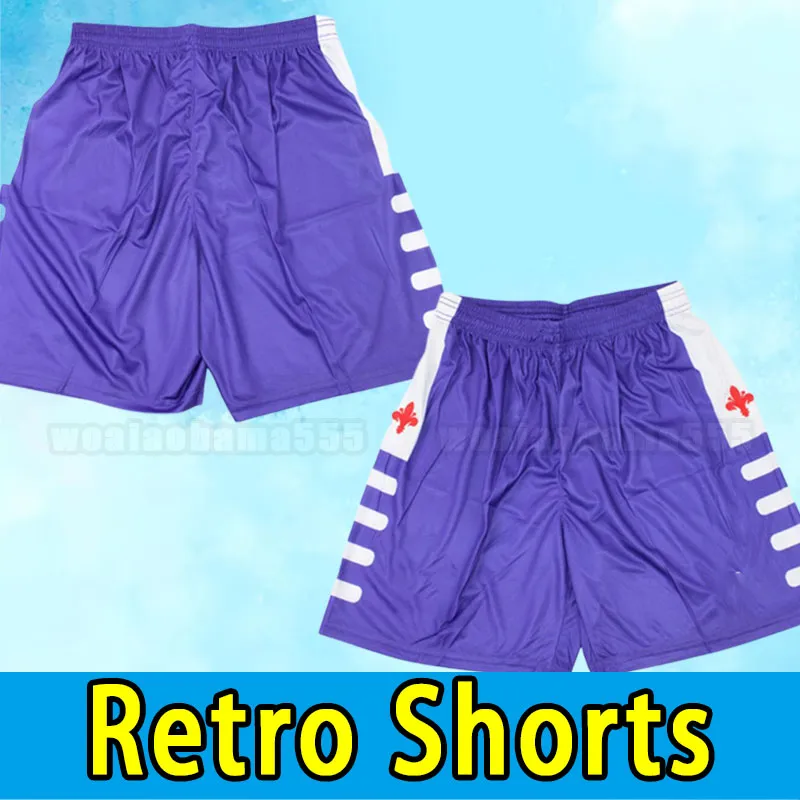 1998 1999 Retro classic Fiorentina soccer shorts BATISTUTA R.BAGGIO DUNGA Retro football pants 98 99