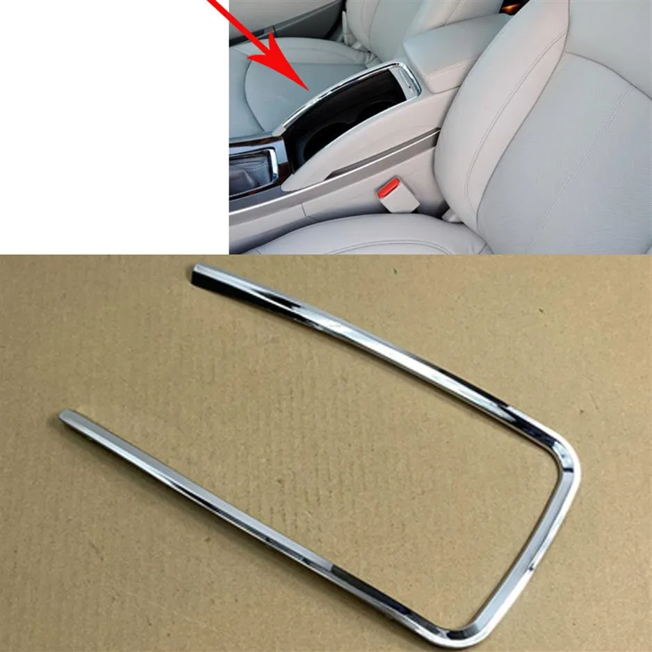 1x For Buick LaCrosse 2009-2013 Car Auto Interior Front Center Armrest Box ABS Silver Decorative Frame290S