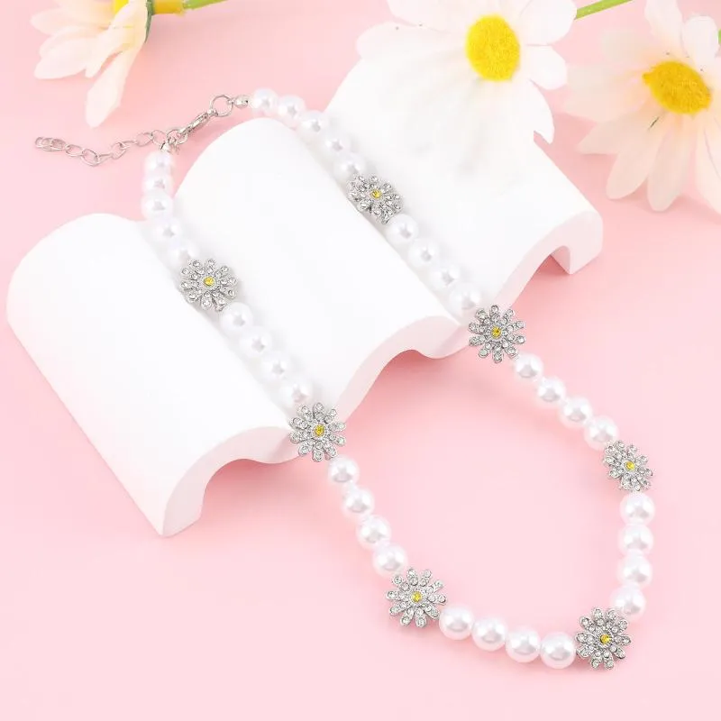 Choker Makersland Flower Charms Damen Halskette Mode Zirkon Schmuck Accessoires Geschenke Großhandel Luxus für Schmuck