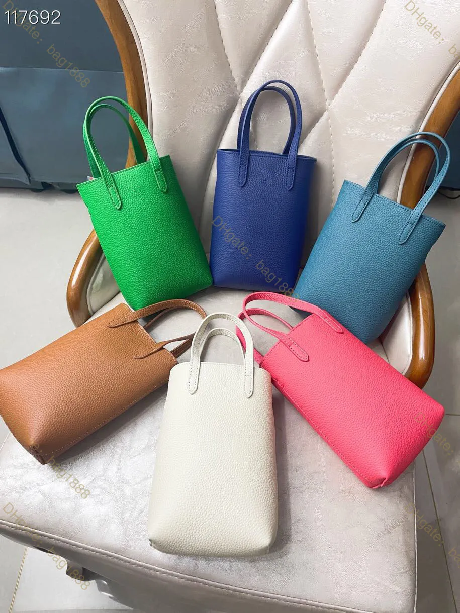 새로운 럭셔리 여성 가방 패션 리치 패턴 가죽 디자이너 가방 미니 세로 스퀘어 핸드백 12 컬러 원 어깨 크로스 바디 휴대 전화 가방