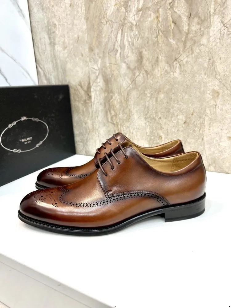5model Men Designer Dress Shoes Summer 2024 Mens tuxedo shoes Men High Quality Leather Comfy Business Man Formal Shoes Autumn Men Shoes
