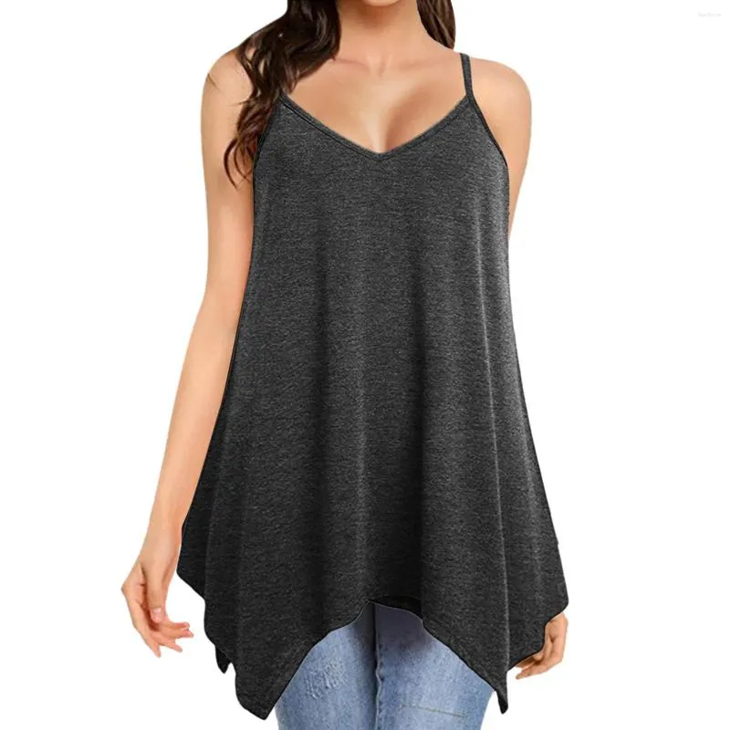 Vrouwen Tanks Vrouwen Zomer Mode Top Shirt Casual Inner Jarretel Effen Kleur Schouderriem Sexy Shirts Vest Tank