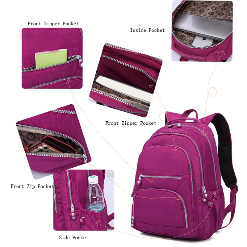 Backpack for Girls Primary School Student Bag 8-14 Years Children Pink  Bookbag Kids Satchels Teenagers
