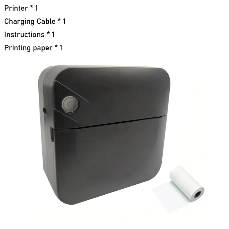 Mini Imprimante Thermique Portable, BT Imprimante Sans Encre Instantanée  Sans Fil Bluetooth avec 6 Rouleaux de Papier, Imprimante pour Photos liste  d'étiquettes : : Informatique