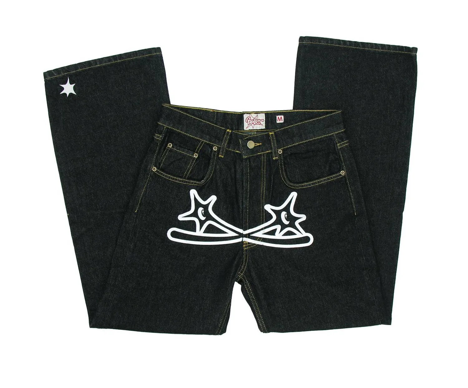 Men's Jeans Y2K Jeans Men Hip Hop Gothic Street Rock Clothing Jeans Women Pants Harajuku Casual Black Denim Trousers Streetwear 230729