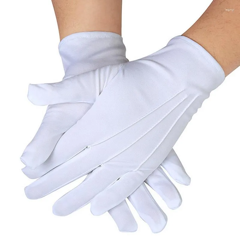 Disposable Gloves White Formal Costume Accessories Polyester Breathable