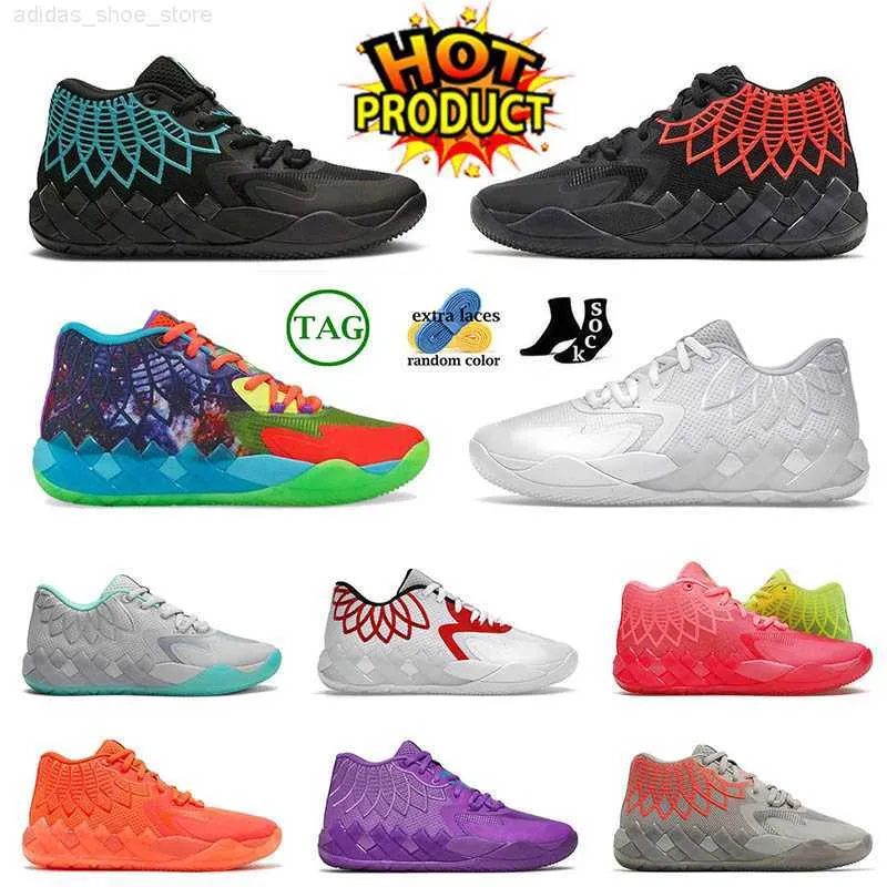 Og Top Fashion Lamelo Ball Mb.01 Basketball Chaussures Hommes Rick et Morty Black Blast Buzz Be You Queen City Blanc Argent