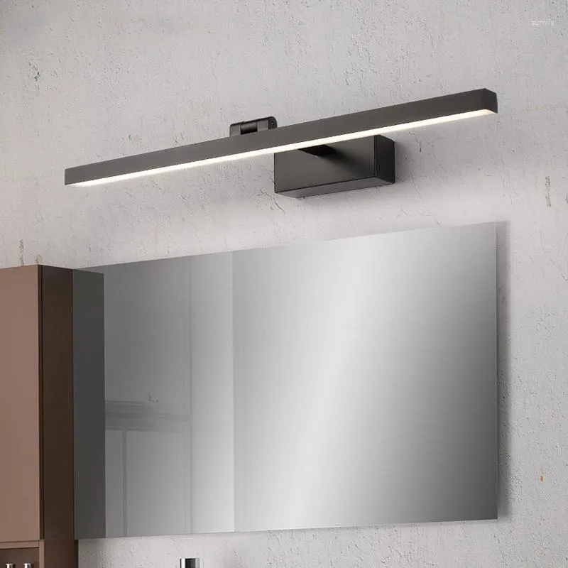 Vägglampa 9W 40 cm / 12w 50 cm modern enkel badrumspegel inomhus LED -sminkljus för sovrum omklädningsrum