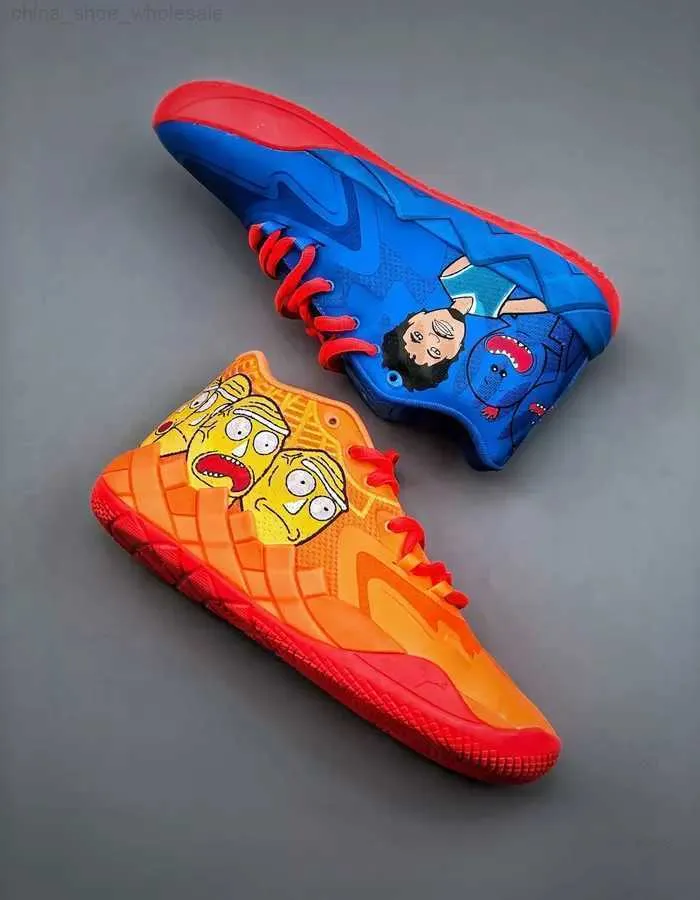 DHgate Rick and Morty Basketball Shoes for Men and Women Mb.01 Sneakers with Box Size 4 12 Shoes Accessories