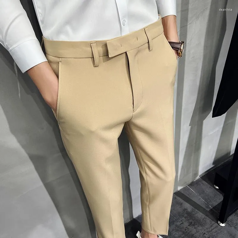 Abiti da uomo 2023 Moda autunno e inverno Casual Slim Fit Design Feeling Pants Street Suit Ufficio minimalista