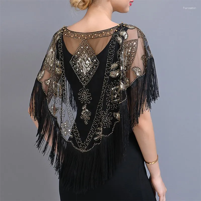 Bluzki damskie Bling Tassels Bluzka Seksowna kobiety Summer Sequin Casual Tops Camiseta Majer Poncho Blusas Pullover Party Club Club