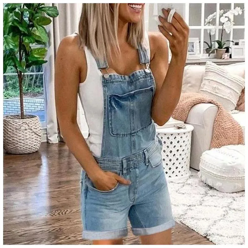 Womens Washed Denim Cowgirl Overalls Sexy Summer Style Dungaree Shorts For  2023 From Jaggerjazzyy, $22.57