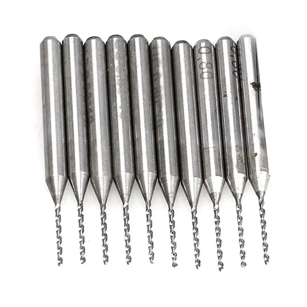 Professional Drill Bits Ly 10PCS PCB Cemented Carbide 0 8mm Drills Aiguille Hardware Processing XSD88271M