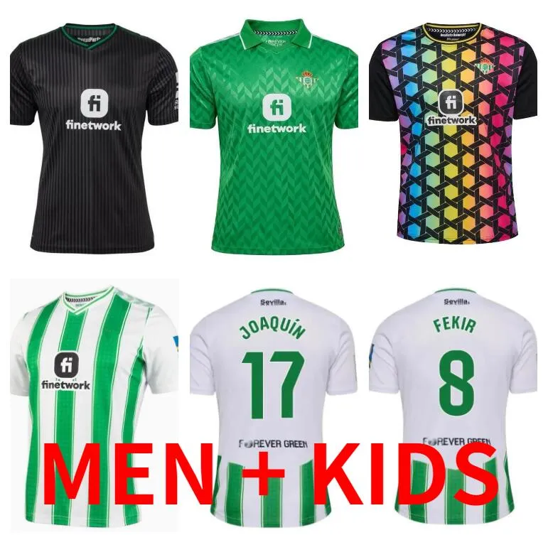 23 24 24 Koszulki piłkarskie Real Betis 2023 2024 Fekir Forever Green Home Manga Corta Joaquin B.Iglesias Camiseta de Futbol Juanmi Estadio La CartUja