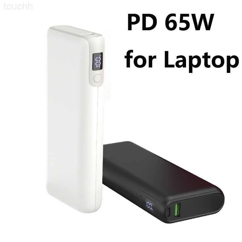 Mobiltelefon Power Banks Power Bank 19200MAH PD 65W Fast Charging för bärbar datornotbok PowerBank för iPhone 14 13 12 iPad Huawei Xiaomi Samsung Poverbank L230728