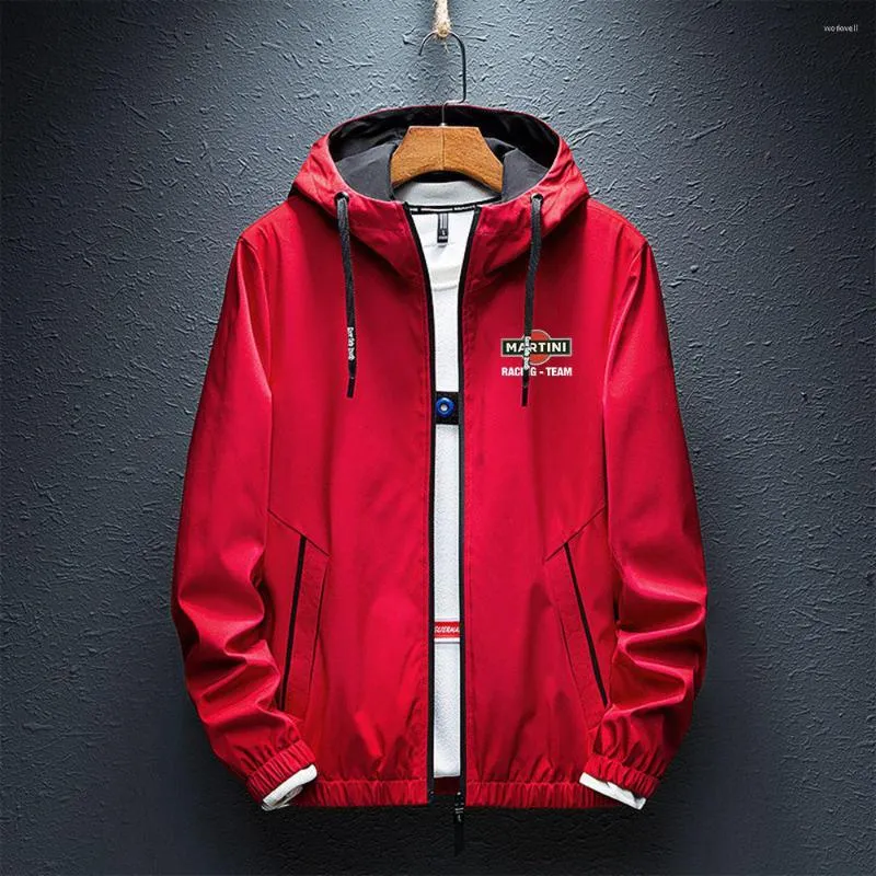 Martini Racing Printed Windproof Hoodie 2023 Spring/Autumn Windbreaker