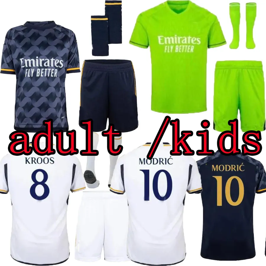 23 24 Benzema Soccer Jerseys Vini Jr Camaveringa Alaba Hazard Asensio Modric Marcelo Real Madrids Football Shirt Top