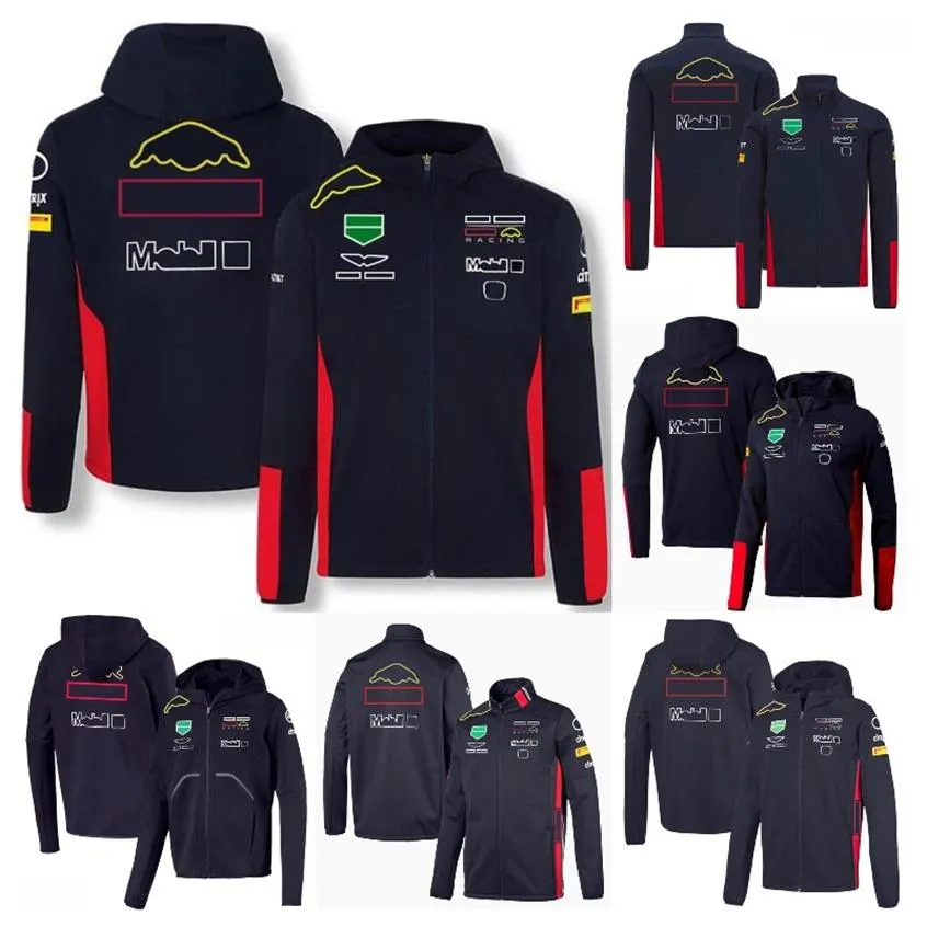 2021 F1 Felpa con cappuccio Formula 1 Appassionati di corse Felpe con cappuccio Motorsport Zip Up Giacca Autunno Inverno Uomo Felpa oversize Cappotto casual Pl273H